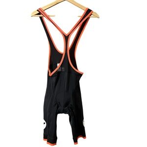 Black Sheep Cycling Bib Women's Black 7” Inseam Orange Size Small